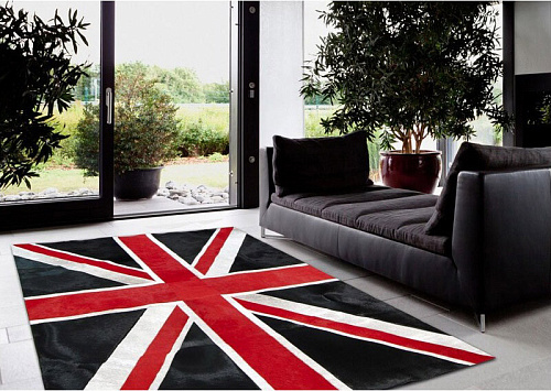 Union Jack Luxury Cowhide Rug