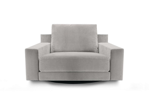Crafted Swiveling Armchair