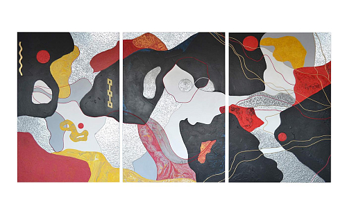 Philia Tryptich Wall Panel