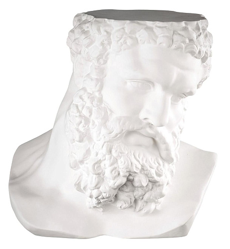 Ercole White Ceramic Bust