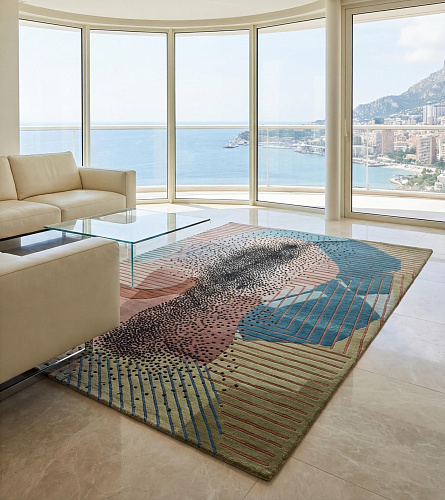 Textured Figure Luxury Rug