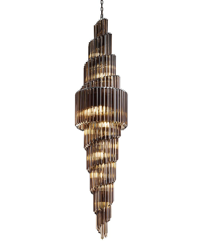 Brunito Round Smoky Chocolate Chandelier