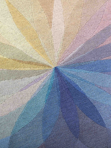 Spin Circle Designer Wool Rug