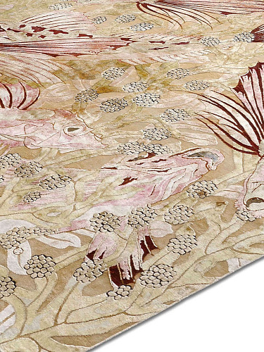 Fishes Luxury Silk / Wool Rug