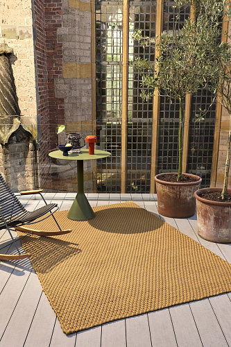 Outdoor Taupe Hand Woven Rug