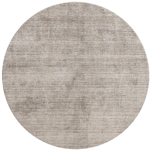 Handwoven Round Silk Rug