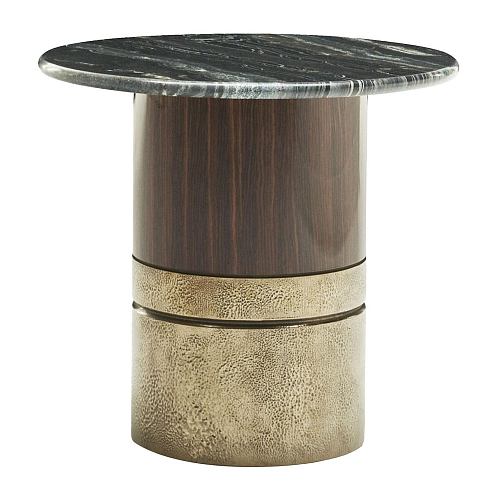 Alma Green Marble Top Italian Side Table