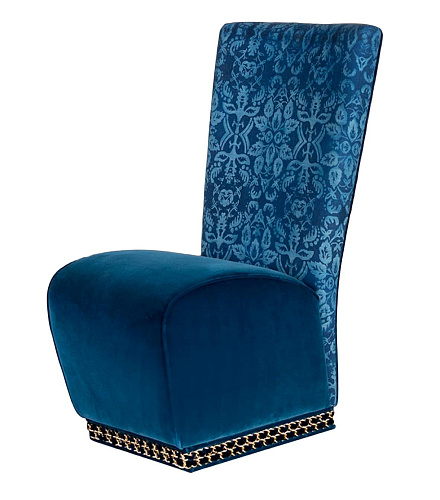 Genova Upholstered Blue Chair