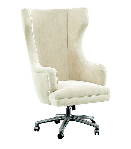 Oscar Ivory Artisan Swivel Armchair