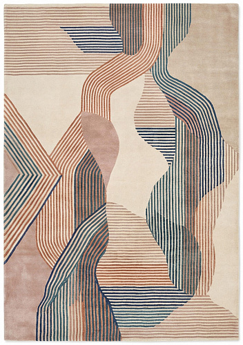 Vertical Currents Designer Rug