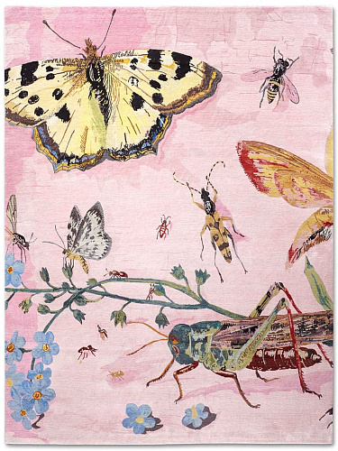 Grasshopper Hand-Woven Exquisite Rug