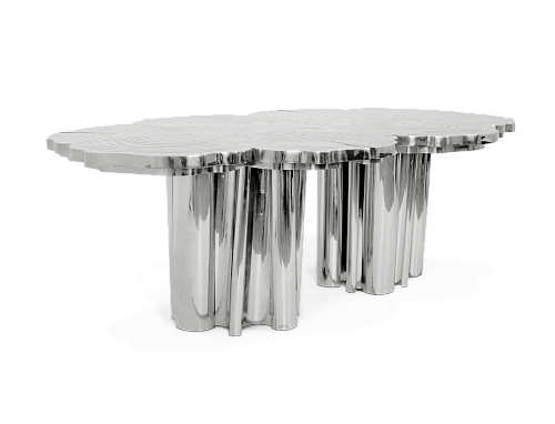 Inox Steel Luxe Dining Table