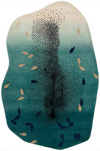 Deep Lagoon Statement Rug
