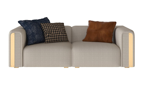Capri Cream Italian Sofa