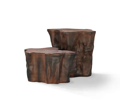 Horizon Dark Brown Ceramic Designer Side Table