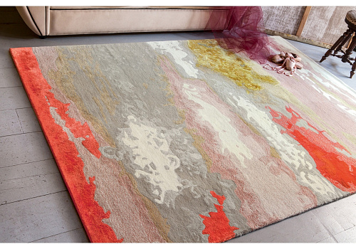 Clouds Wool & Viscose Indian Hand-woven Luxury Rug