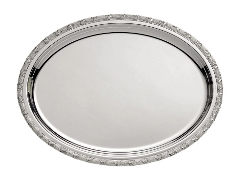 Silver-Plated Oval Tray