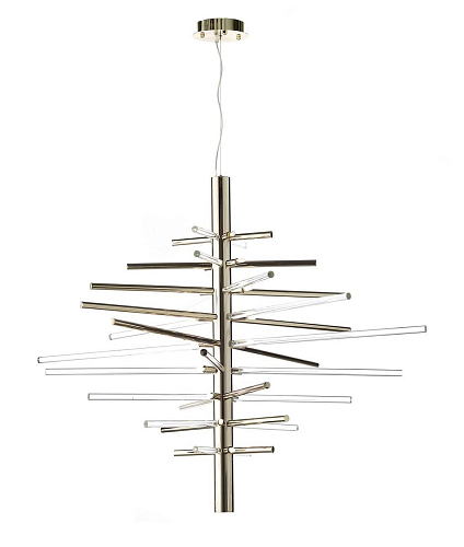 Twist Gold Glass Chandelier