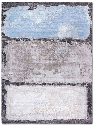 Light Blue Taupe Hand-Woven Exquisite Rug