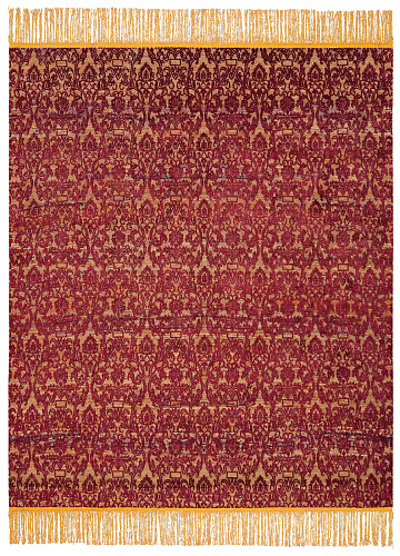 Hand-woven Vintage Style Red Luxury Rug