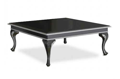 Traditional Black Classic Italian Coffee Table