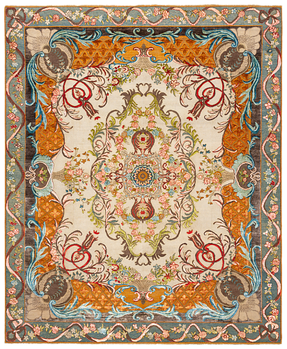 Savonnerie Luxury Hand-Knotted Rug