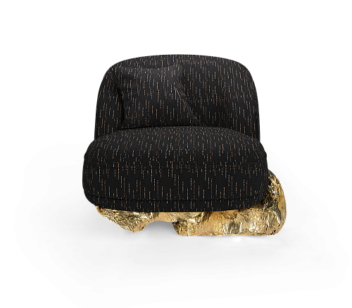 Angora II Black Designer Armchair