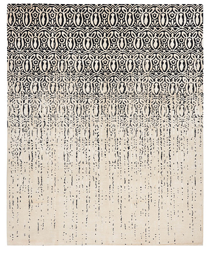 Art Black & White Hand-woven Luxurious Rug