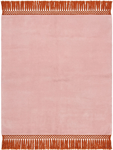 Minimal Fringe Blush Artisan Rug
