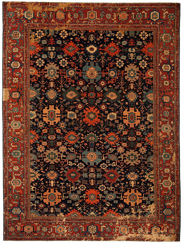 Faded Hand-Knotted Vintage Luxury Rug