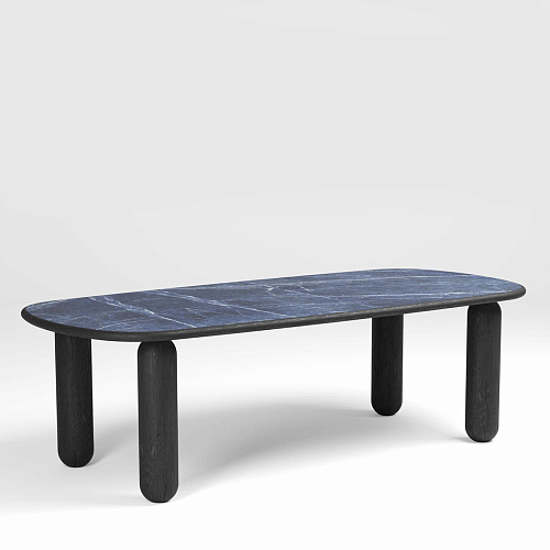 Dolmen Gray Ceramic Italian Dining Table
