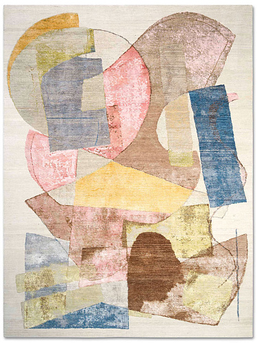 Original Hand-Knotted Silk / Wool Rug