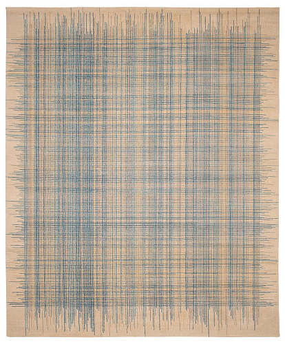 Art Grey / Blue Hand-woven Luxury Rug