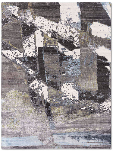 Green Rust Hand-Woven Exquisite Rug
