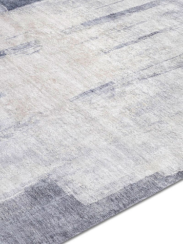Silver Grey Hand-Woven Exquisite Rug