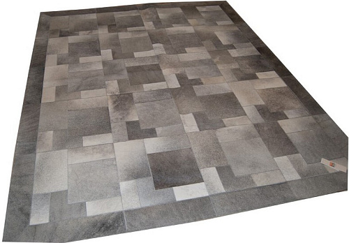 Pazl Grey Luxury Cowhide Rug