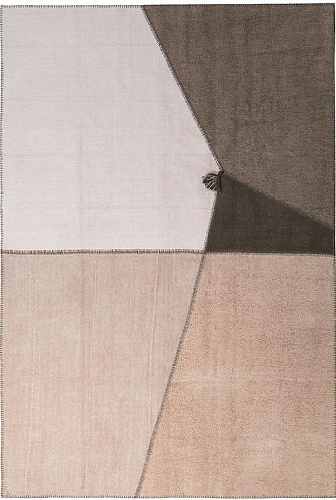 Patchwork Hemp Terracotta Flatwoven Rug