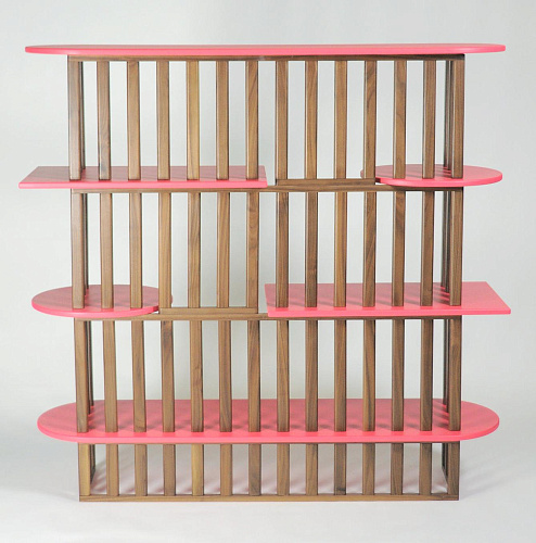 Pink Four-Level Display Shelf