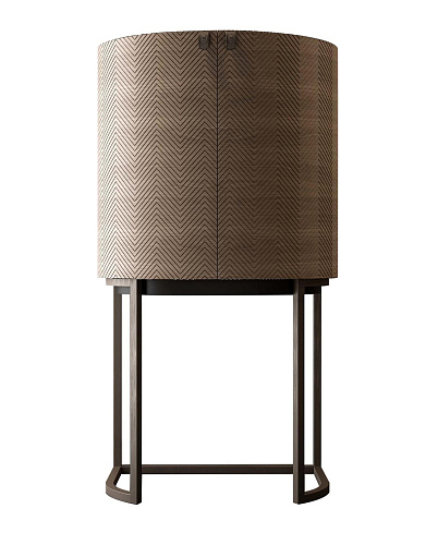 Curved Bar Cabinet