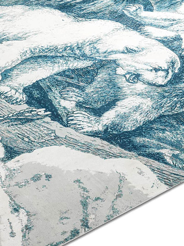 Polar Bear Hand-Woven Exquisite Rug