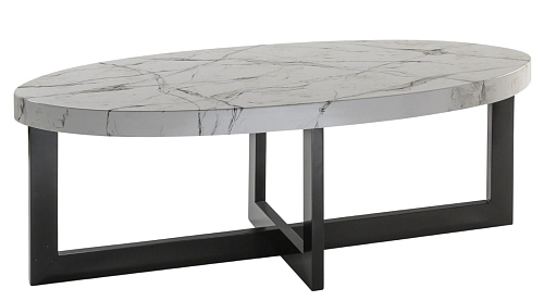 Portrait Gray Marble Italian Coffee Table