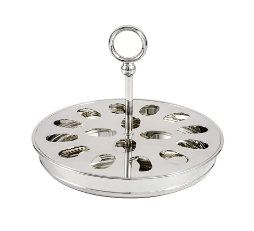 Silver-Plated Stand For 16 Macarons