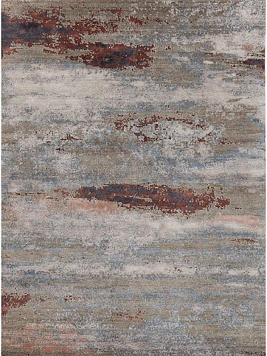 Abstract Luxury Bamboo Silk Rug