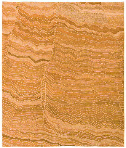 Hand-woven Wool Gold Luxury Rug