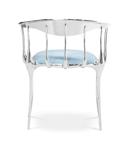 Silver Designer Luxe Chair