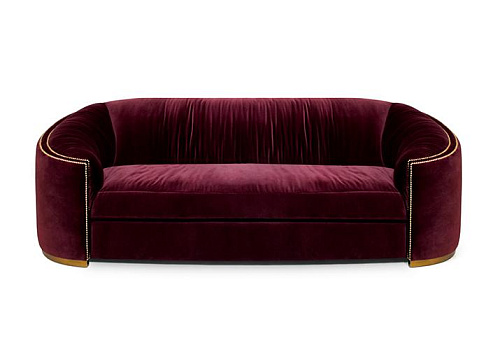 Premium Comfort Red Curved Deluxe Sofa