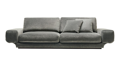 Milo Dark Gray 3-Seater Handcrafted Sofa