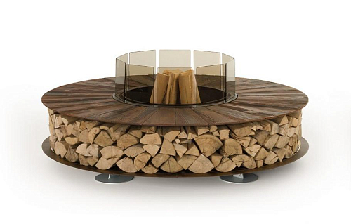 Texture Corten Outdoor Fire Pit
