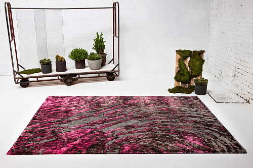 Grass Pink Fuchsia Vibrant Rug