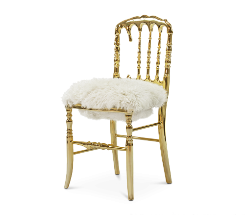 Empyrean Fur Designer Luxe Chair